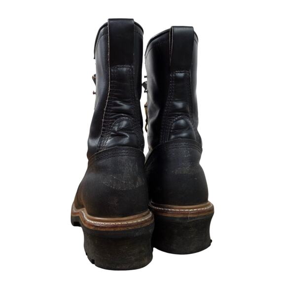 Red Wing Shoes Mens #699 LoggerMax Soft Toe Logger Leather Work Boots Size 8.5 - Picture 7 of 12